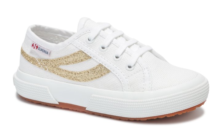 Superga Sale 2953 Swallow Tail Cotmicroglit White-Gold