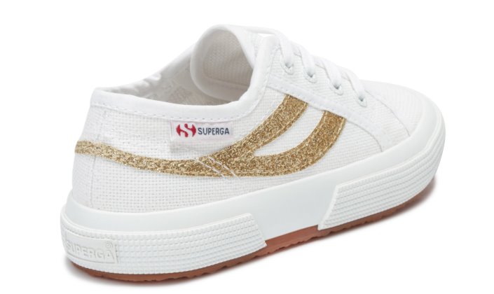 Superga Sale 2953 Swallow Tail Cotmicroglit White-Gold