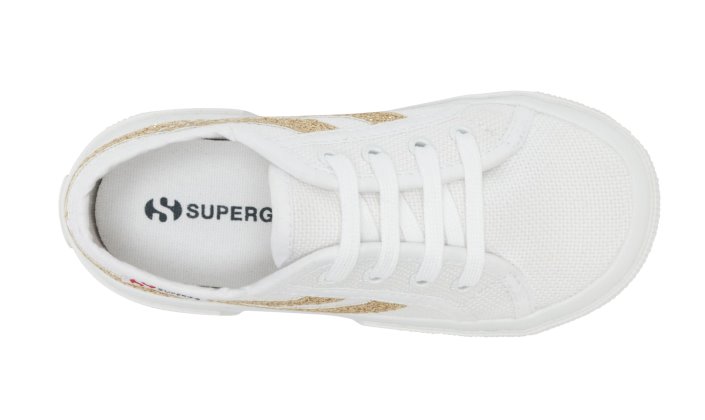 Superga Sale 2953 Swallow Tail Cotmicroglit White-Gold