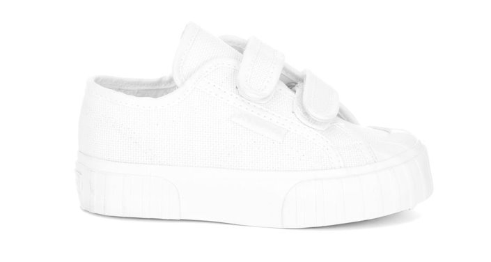 Superga Sale 2630 Kids Stripe Straps Total White-White