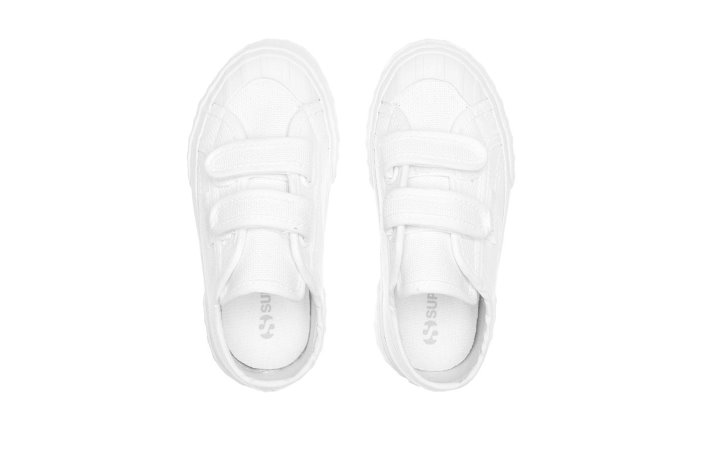 Superga Sale 2630 Kids Stripe Straps Total White-White