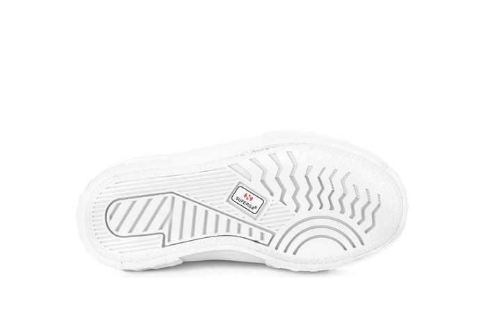 Superga Sale 2630 Kids Stripe Straps Total White-White