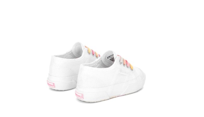 Superga Sale 2750 Kids Shaded Lace White-Candy Multicolor