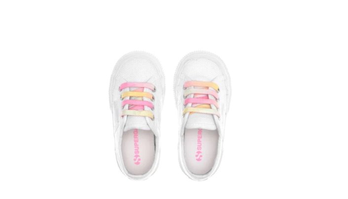 Superga Sale 2750 Kids Shaded Lace White-Candy Multicolor