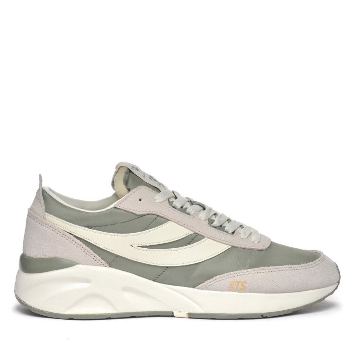 Superga Sale 4089 Training 9Ts Slim Beige Gesso-Green Safari-White