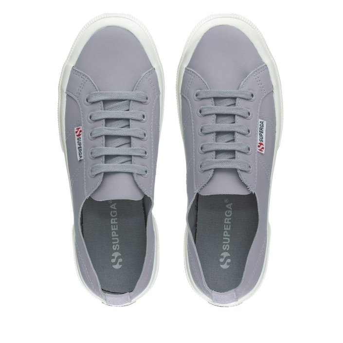 Superga Sale 2750 Unlined Nappa Blue Lt Grey-F Avorio