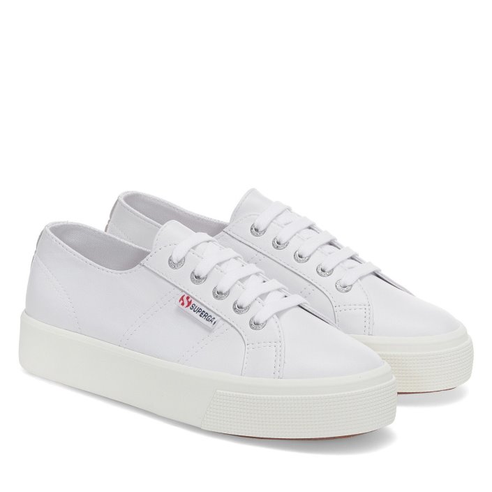 Superga Sale 2730 Nappa Optical White-Silver-F Avorio