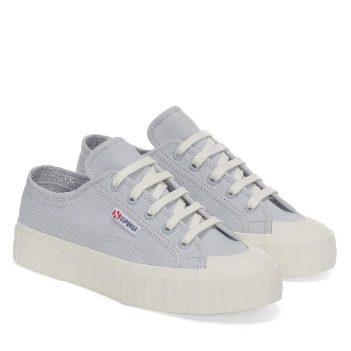 Superga Sale 2630 Cotu Grey Lilla - F Avorio