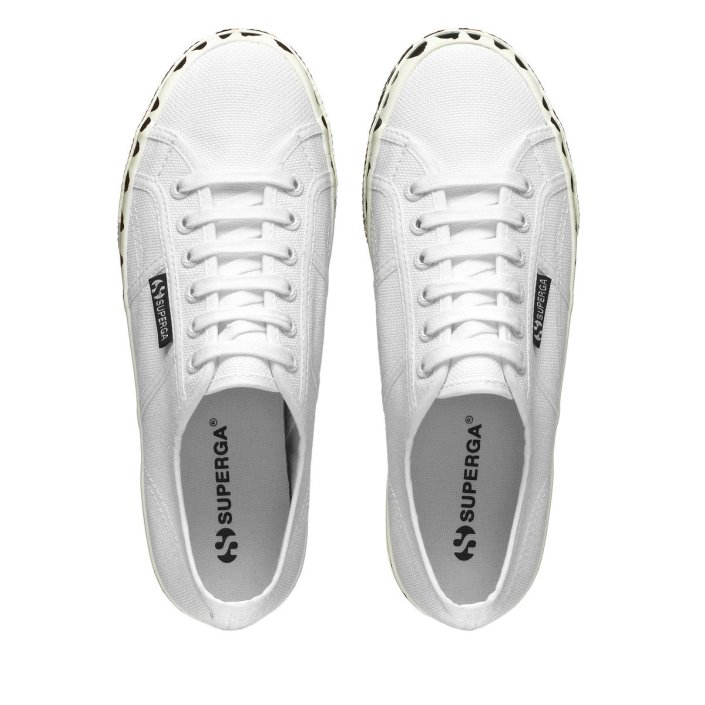 Superga Sale 2790 Light Leopard Foxing Print White Avorio-F Lt Beige Leopar