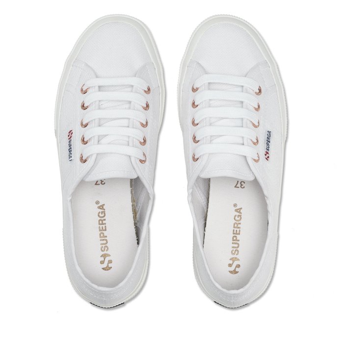 Superga Sale 2750 Cotu Classic White-Rose Gold