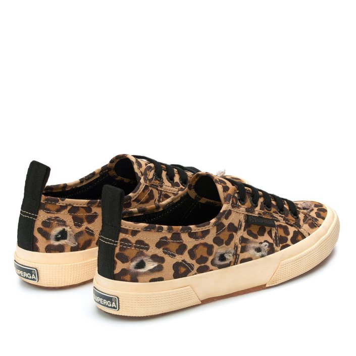 Superga Sale 2750 Ripped Leopard Classic Leopard-Black