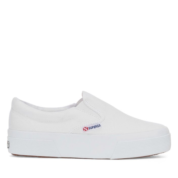 Superga Sale 2740 Platform Slip On White