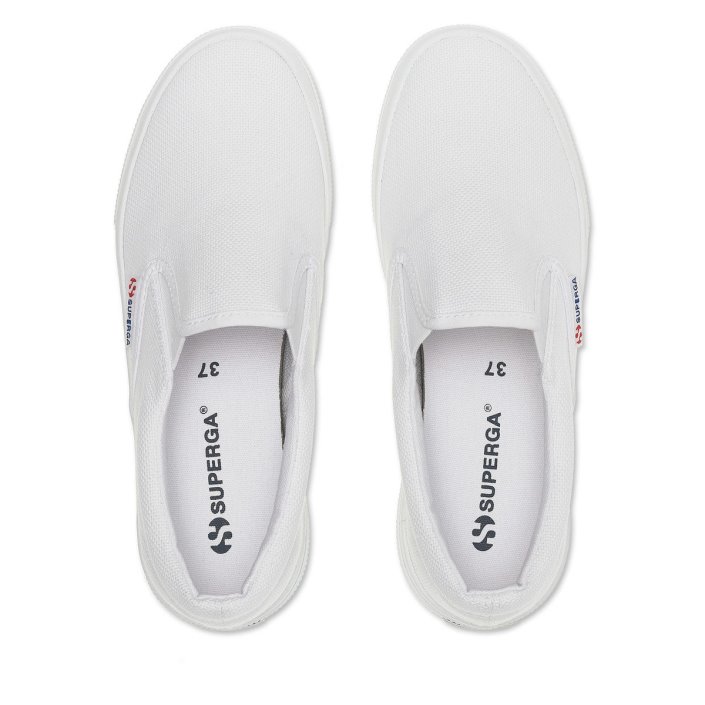 Superga Sale 2740 Platform Slip On White