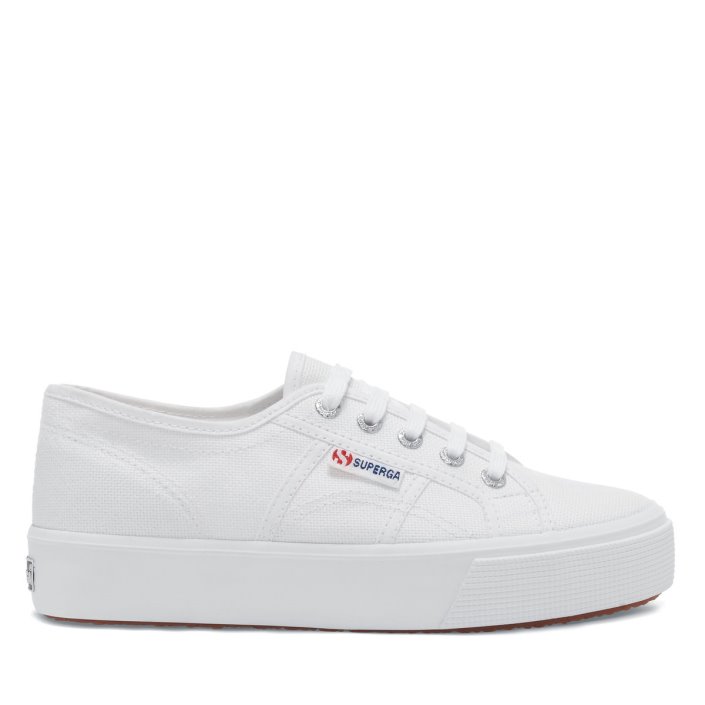 2730 Mid Platform White Superga Sale