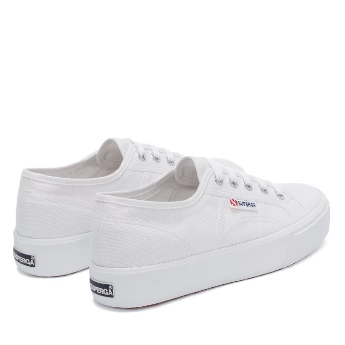 2730 Mid Platform White Superga Sale