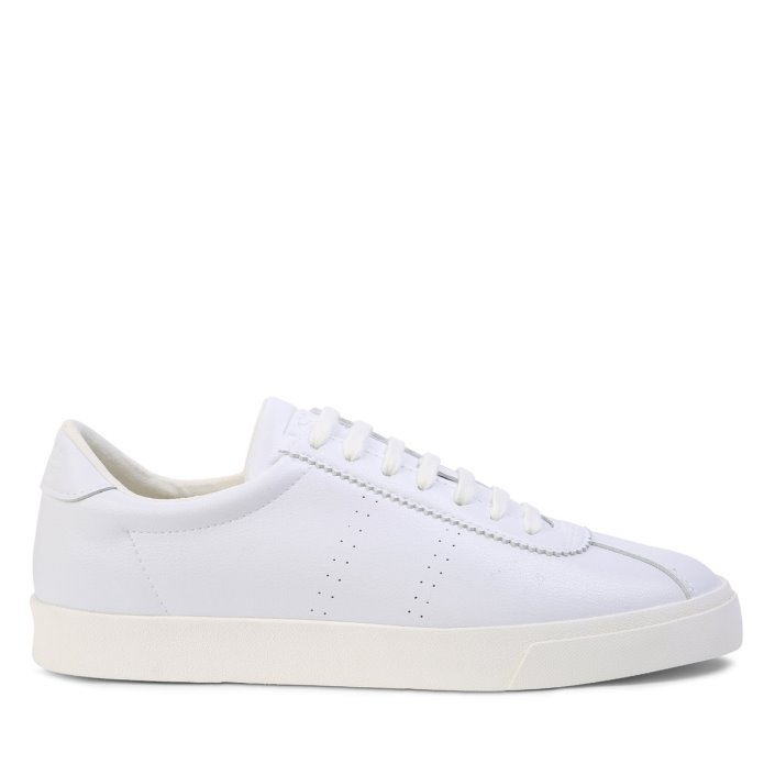 Superga Sale 2843 Club S Vegan Leather White-White Avorio