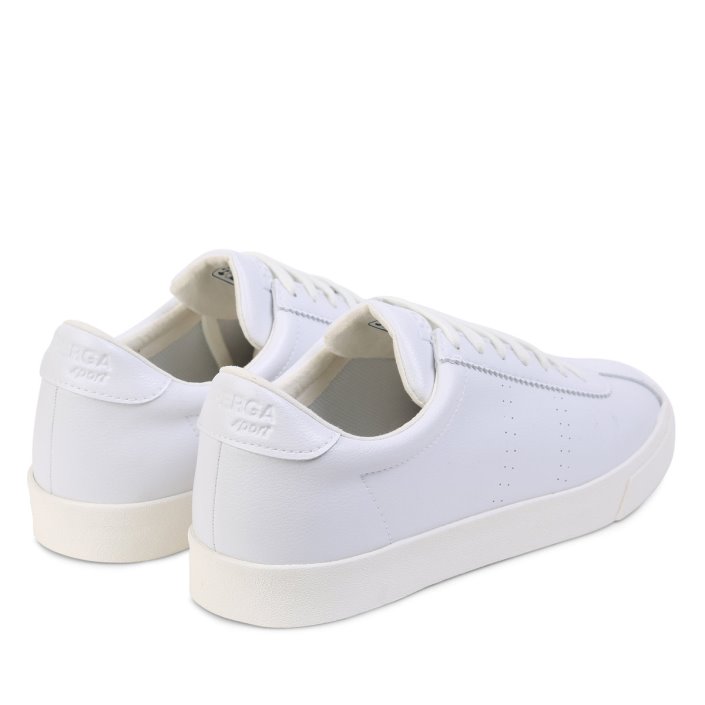 Superga Sale 2843 Club S Vegan Leather White-White Avorio