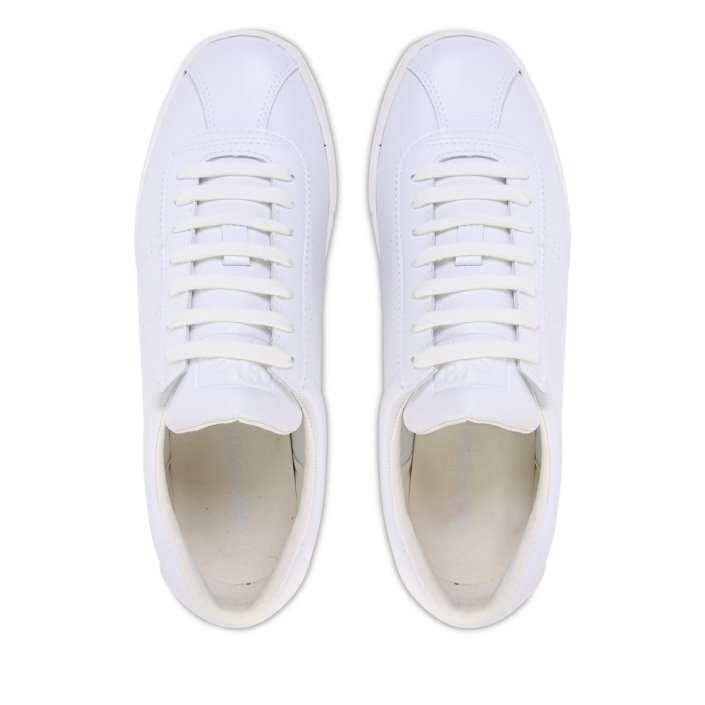 Superga Sale 2843 Club S Vegan Leather White-White Avorio