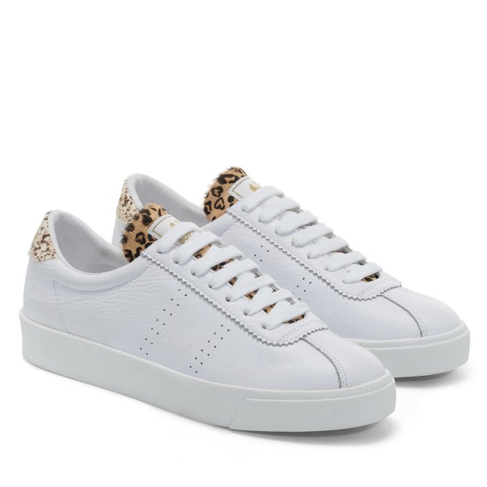 Superga Sale 2843 Club S Calfhair Details White Spots Leopard