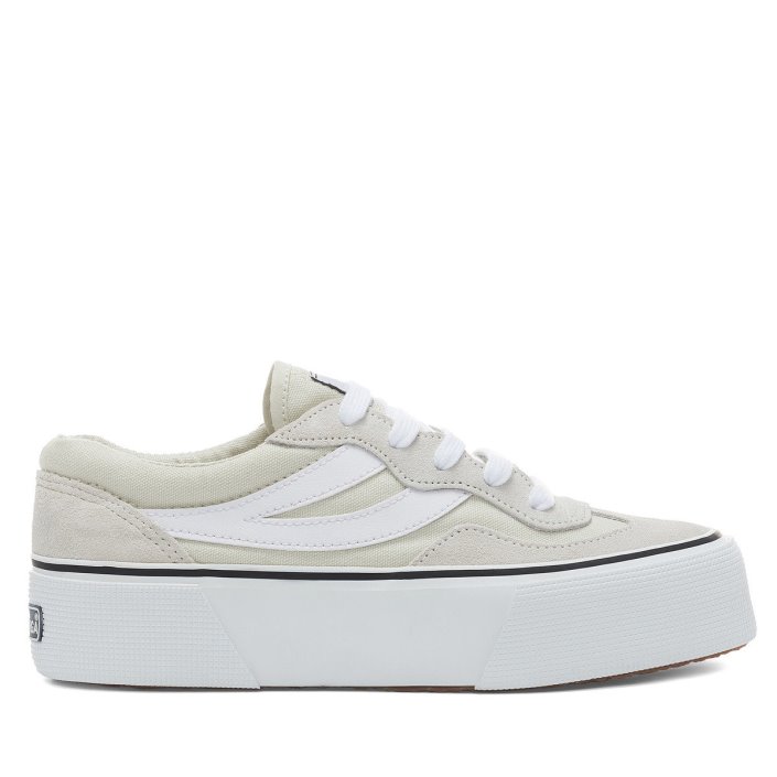 Superga Sale 3041 Revolley Colourblock Platform White Milk-White