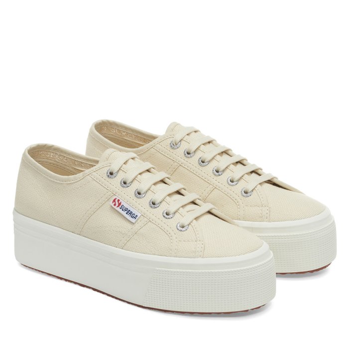 Superga Sale 2790 Linea Up Down Beige Lt Eggshell-F Avorio
