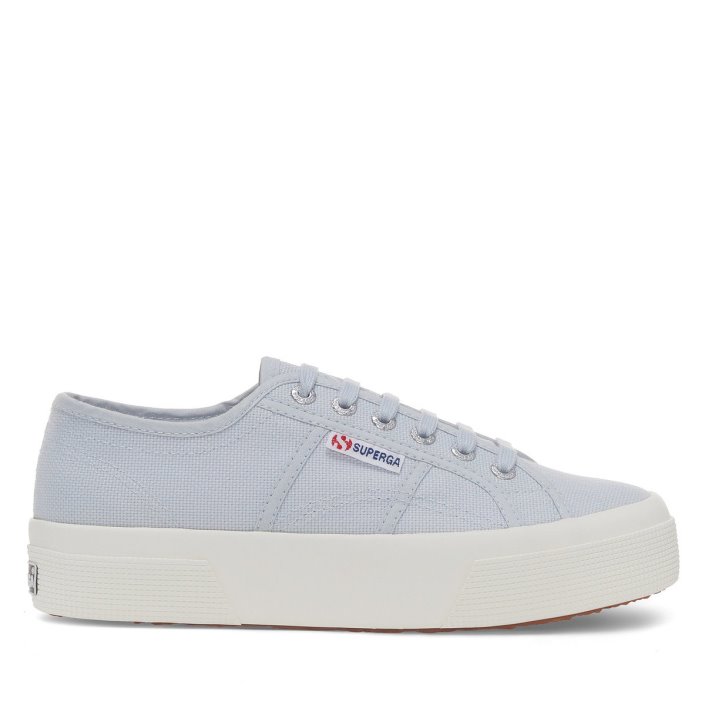 Superga Sale 2740 Platform Grey Lilla-F Avorio