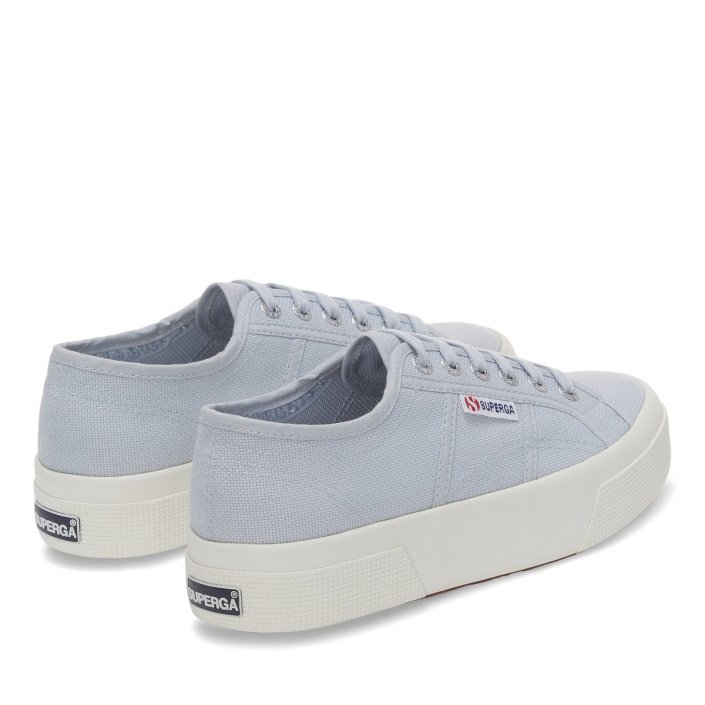 Superga Sale 2740 Platform Grey Lilla-F Avorio