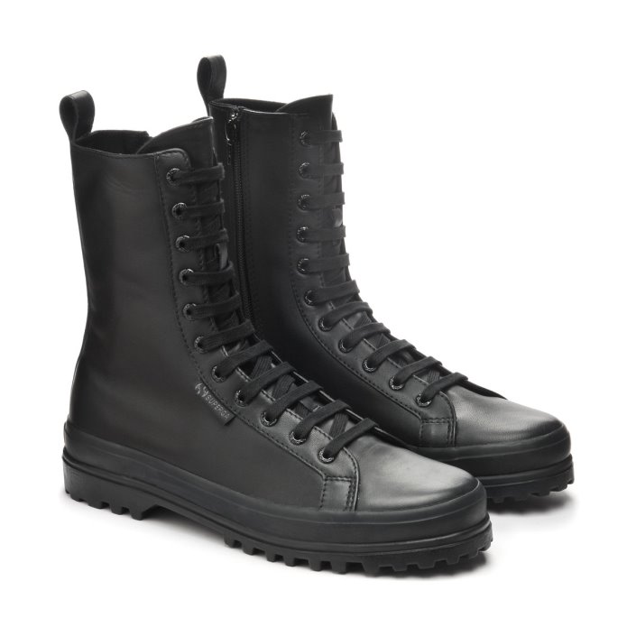 Superga Sale 2641 Alpina High Nappa Total Black Black