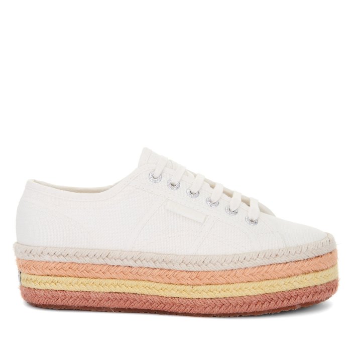 Superga Sale 2790 Multicolour Rope White Avorio-Bgesso-Oapricot-B