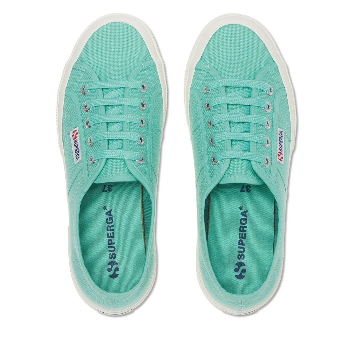 Superga Sale 2750 Cotu Classic Green Water-F Avorio