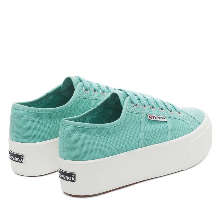 Superga Sale 2790 Linea Up Down Green Water-F Avorio