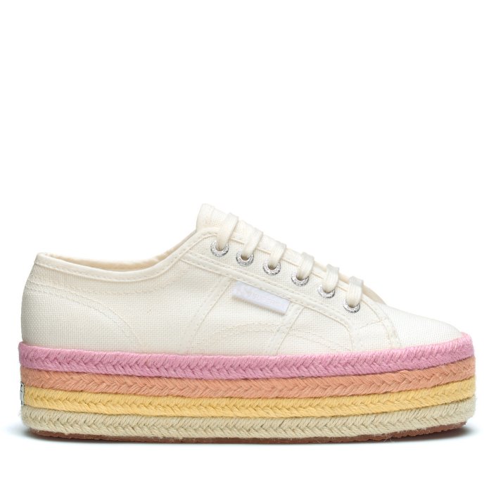 Superga Sale 2790 Multicolour Rope White Avorio-Candy Multicolour