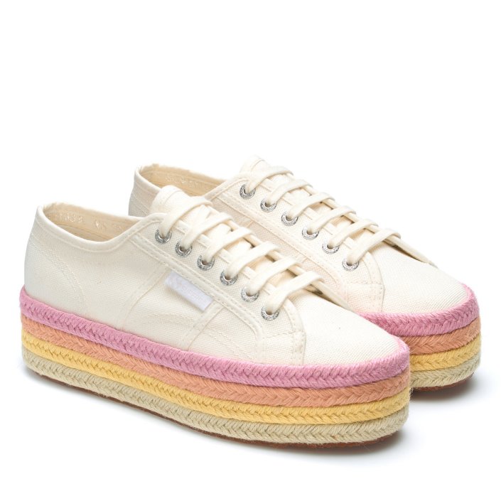Superga Sale 2790 Multicolour Rope White Avorio-Candy Multicolour