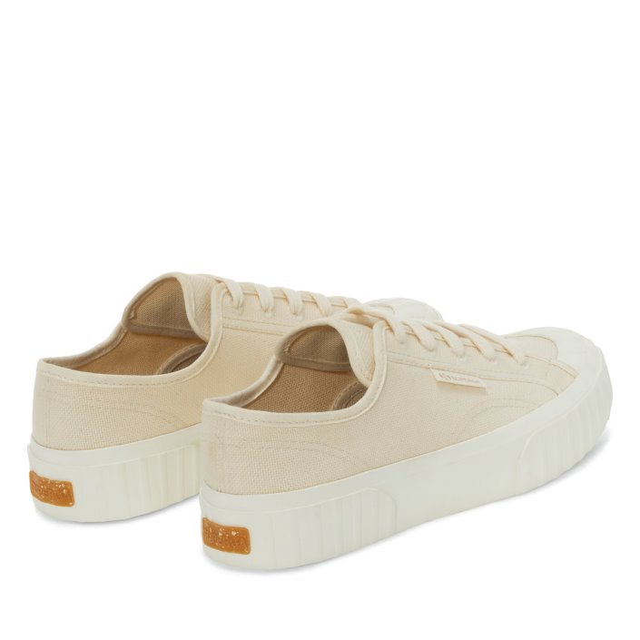 Superga Sale 2630 Stripe Organic Canvas Beige Raw