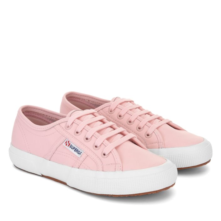 Superga Sale 2750 Vegan Leather Pink-White Avorio