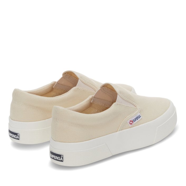Superga Sale 2740 Platform Slip On Beige Lt Eggshell-F Avorio