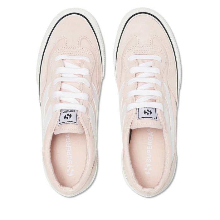 Superga Sale 3041 Revolley Colourblock Platform Pink Ish-White