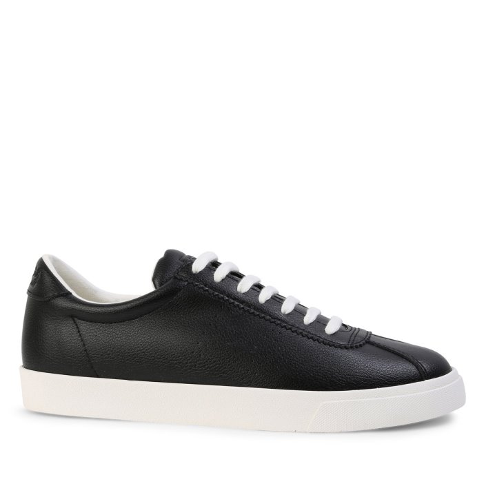 Superga Sale 2843 Club S Vegan Leather Black-White Avorio