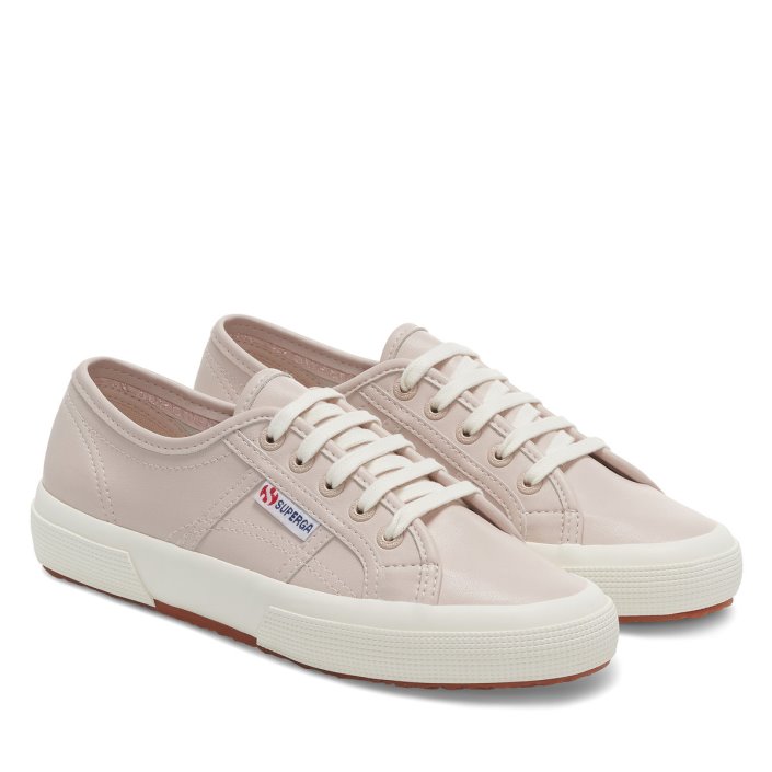 Superga Sale 2750 Vegan Leather Pink Almond-F Avorio