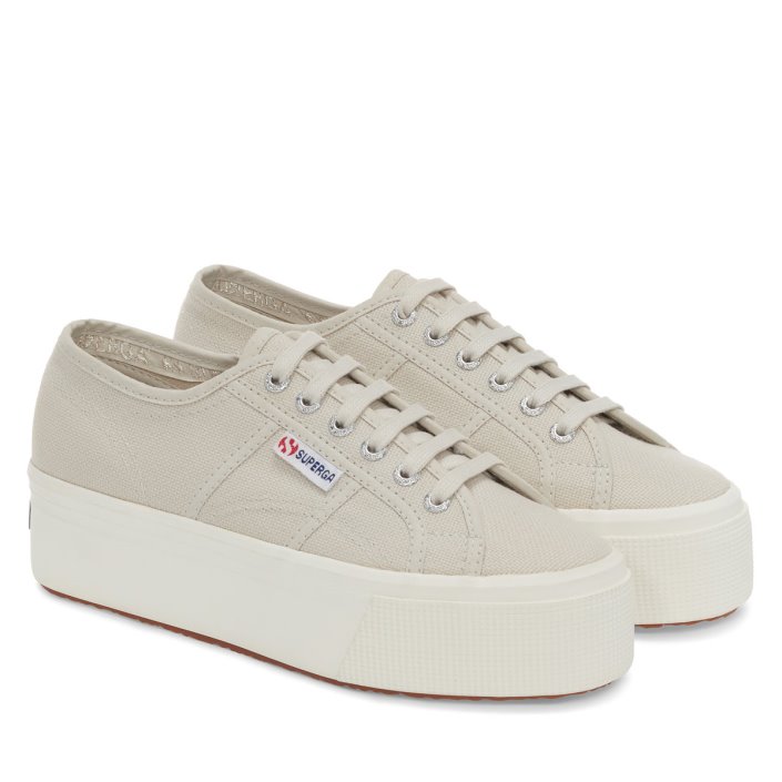Superga Sale 2790 Linea Up Down Grey Sand-F Avorio