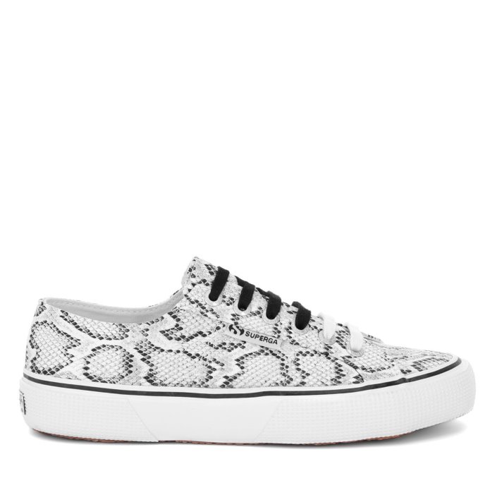 Superga Sale 2490 Bold Snake White Black Snake