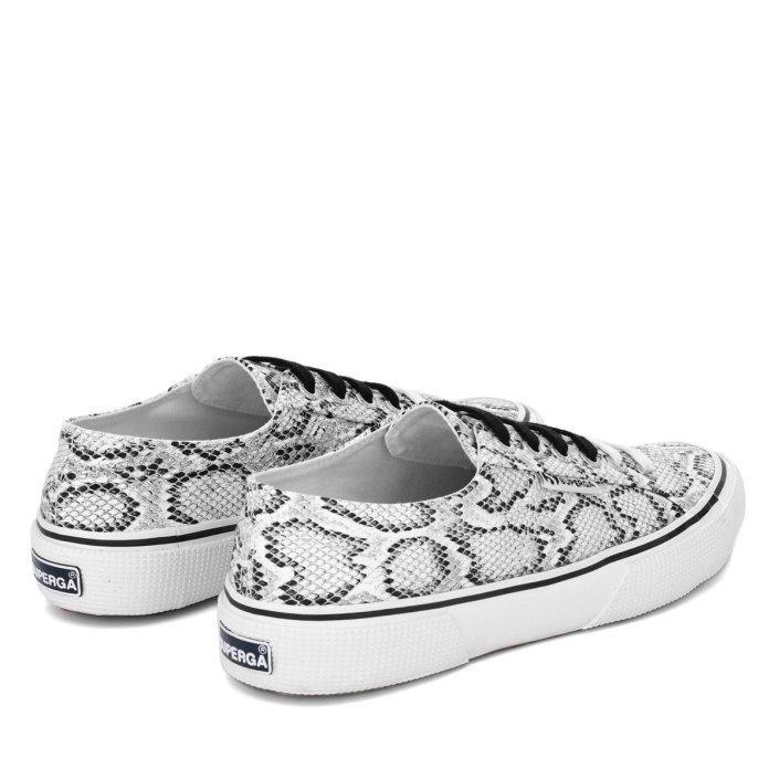 Superga Sale 2490 Bold Snake White Black Snake