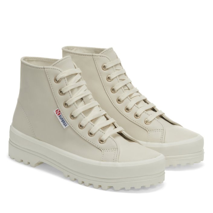 Superga Sale 2341 Alpina Nappa Beige Lt Eggshell-F Avorio