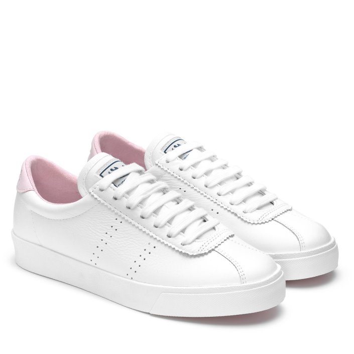 Superga Sale 2843 Superga Sale Sport Club S White-Pink Lt