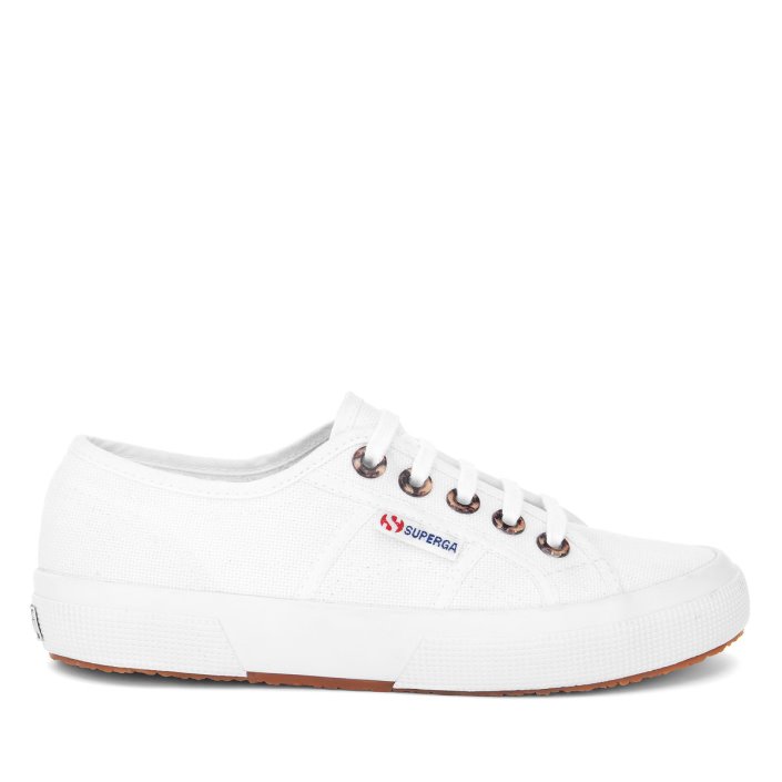 Superga Sale 2750 Resin Eyelets White-Classic Tortoiseshell