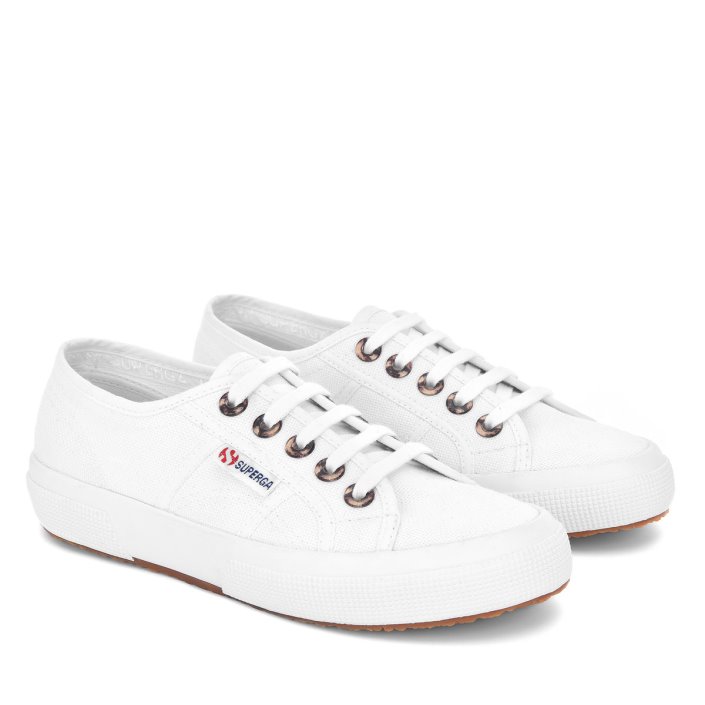 Superga Sale 2750 Resin Eyelets White-Classic Tortoiseshell