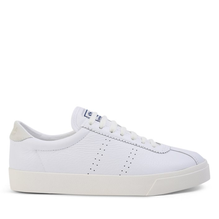 Superga Sale 2843 Superga Sale Sport Club S White-White Avorio-Beige Gesso