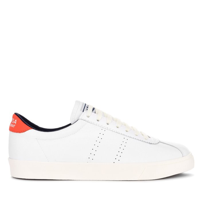 Superga Sale 2843 Superga Sale Sport Club S Orange Tomato-Blue Navy