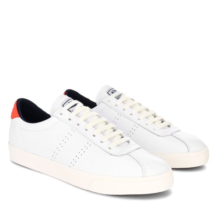 Superga Sale 2843 Superga Sale Sport Club S Orange Tomato-Blue Navy