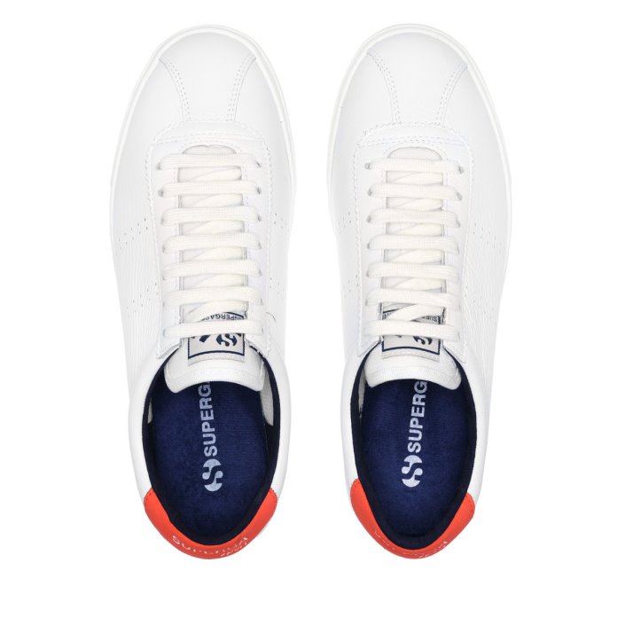 Superga Sale 2843 Superga Sale Sport Club S Orange Tomato-Blue Navy